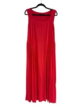 Coral Maxi Dress in Soft Material Size XL